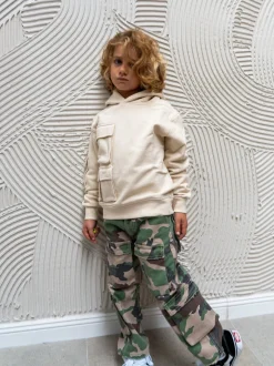 I'm Brian Pantaloni Militari Verdi per Bambini