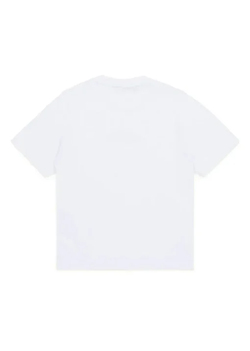 I'M BRIAN T-Shirt Bianca con Patch B per Bambini