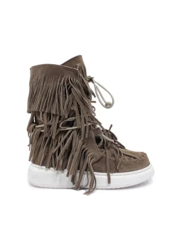 Jammers Bambina Stivale Di Camoscio Beige