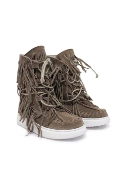 Jammers Bambina Stivale Di Camoscio Beige