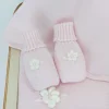 Le Coconnè Scarpine Rosa con Fiori per Neonate