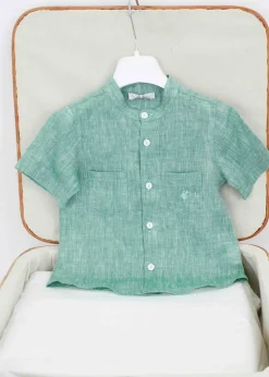 Le Coconne Camicia Verde per Neonati