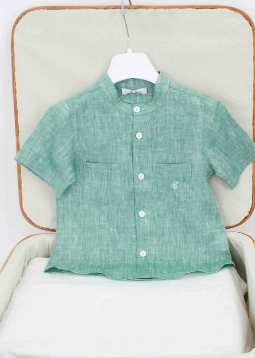 Le Coconne Camicia Verde per Neonati