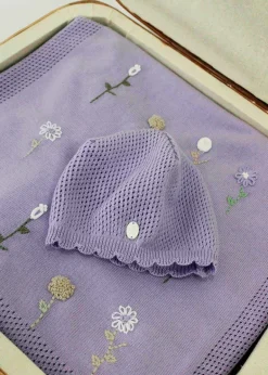 Le Coconne Cappellino Lilla per Neonate