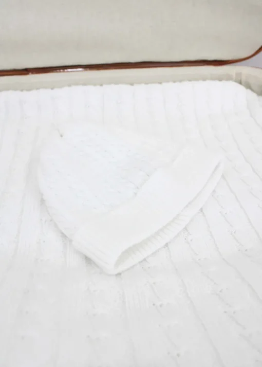 Le Coconne Cappello Bianco per Neonati