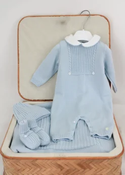 Le Coconne Corredino Azzurro con Tutina per Neonati
