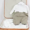 Le Coconne Corredino Bianco/Beige con Tutina per Neonati