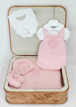 Le Coconne Corredino con Pagliaccetto Rosa per Neonate