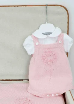 Le Coconne Pagliaccetto Rosa con Camicetta per Neonate
