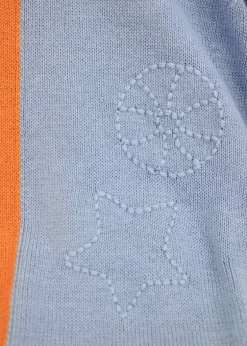 Le Coconne Tutina Azzurro/Arancio per Neonati