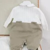 Le Coconne Tutina Bianco/Beige per Neonati