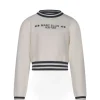 Marc Ellis Maglioncino Bianco/Nero con Logo per Bambine