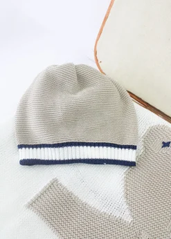 Marlù Cappellino Noce/Bianco/Blu per Neonati
