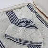 Marlù Cappello Bianco/Blu a Righe per Neonati