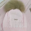 Marlù Cappello Rosa/Tabacco per Neonate