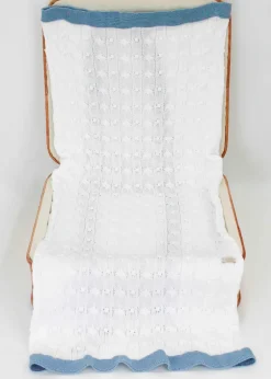 Marlù Coperta Bianca/Celeste per Neonati