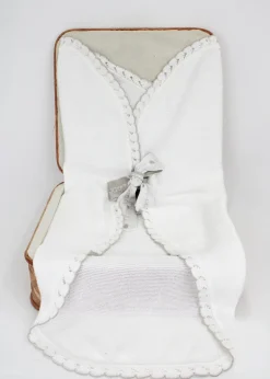Marlù Coperta Bianco Noce per Neonati