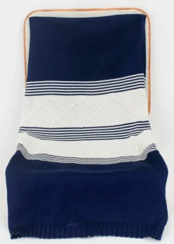 Marlù Coperta Blu con Ricamo per Neonati