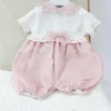 Marlù Pagliaccetto Bianco e Rosa a Pois per Neonate