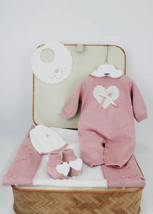 Marlu Corredino Bianco/Rosa per Neonate