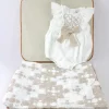 Marlu Pagliaccetto Bianco/Sabbia con Fiocco per Neonate