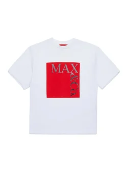 Max & Co Kids T-Shirt Bianca con Logo per Bambine