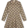 Michael Kors Kids Abito Beige con Logo Monogram per Bambine