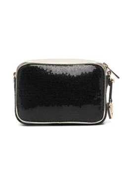 Michael Kors Kids Borsetta Nera a Spalla con Pailettes