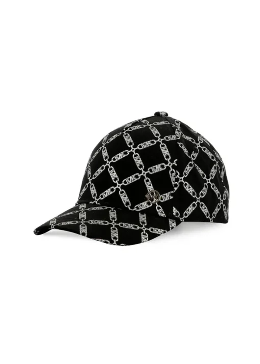 Michael Kors Kids Cappello Nero con Stampa per Bambine