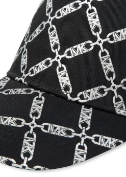 Michael Kors Kids Cappello Nero con Stampa per Bambine