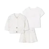 Michael Kors Kids Completo Ecrù/Dorato per Neonate