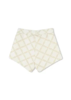 Michael Kors Kids Shorts Ecrù Logo All Over per Bambine