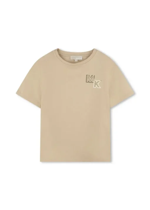 Michael Kors Kids T-shirt Sabbia con Logo per Bambine