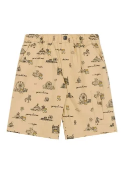 Moschino Kids Bermuda Beige con Stampa per Bambini