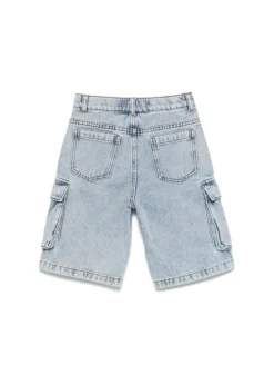 Moschino Kids Bermuda Denim con Stampa Toy per Bambini