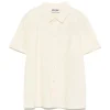 Moschino Kids Camicia Crema con Logo All-over per Bambini