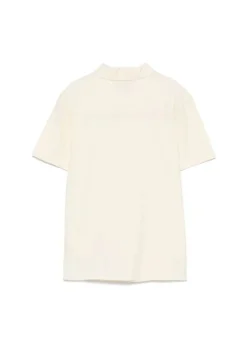Moschino Kids Camicia Crema con Logo All-over per Bambini