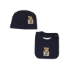 Moschino Kids Cappello con Bavetta Blu Navy con Toy per Neonati