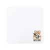 Moschino Kids Coperta Bianca con Stampa Toy per Neonati