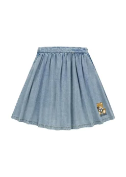 Moschino Kids Gonna in Denim con Stampa Toy per Bambine