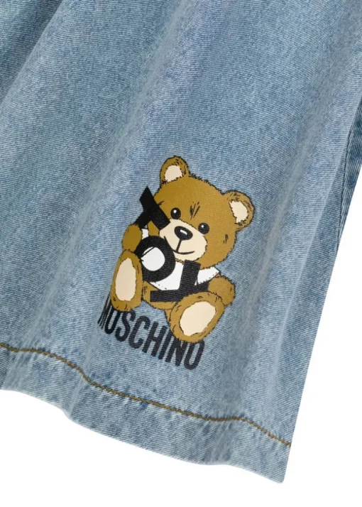 Moschino Kids Gonna in Denim con Stampa Toy per Bambine