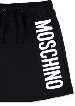 Moschino Kids Gonna Nera con Logo per Bambine