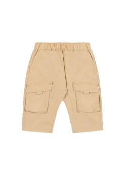 Moschino Kids Pantaloni Beige con Tasconi per Neonati
