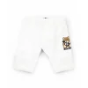 Moschino Kids Pantaloni Bianchi con Stampa Toy per Neonati