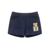 Moschino Kids Shorts Blu Navy con Stampa Toy per Neonati