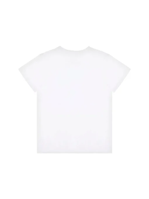 Moschino Kids T-Shirt Bianca con Stampa per Bambine