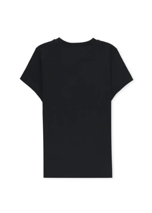 Moschino Kids T-shirt Nera con Stampa Teddy