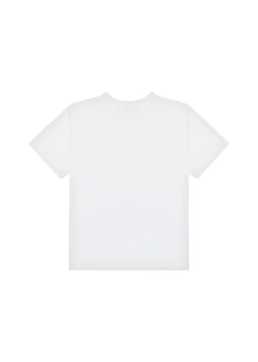 Moschino Kids T-shirt Panna con Stampa Teddy per Bambine