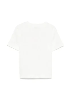 Moschino Kids T-shirt Panna con Stampa Colorful per Bambine