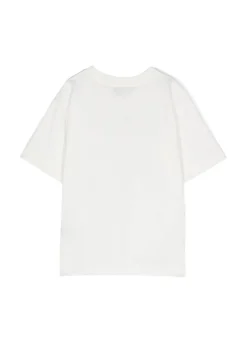 Moschino Kids T-Shirt Panna con Teddy Bear per Bambini